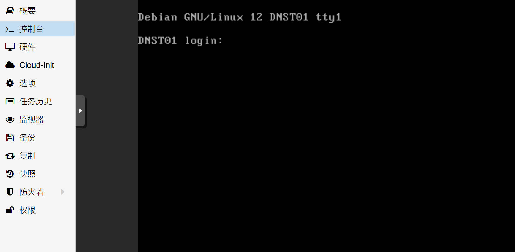 登录Debian操作系统
