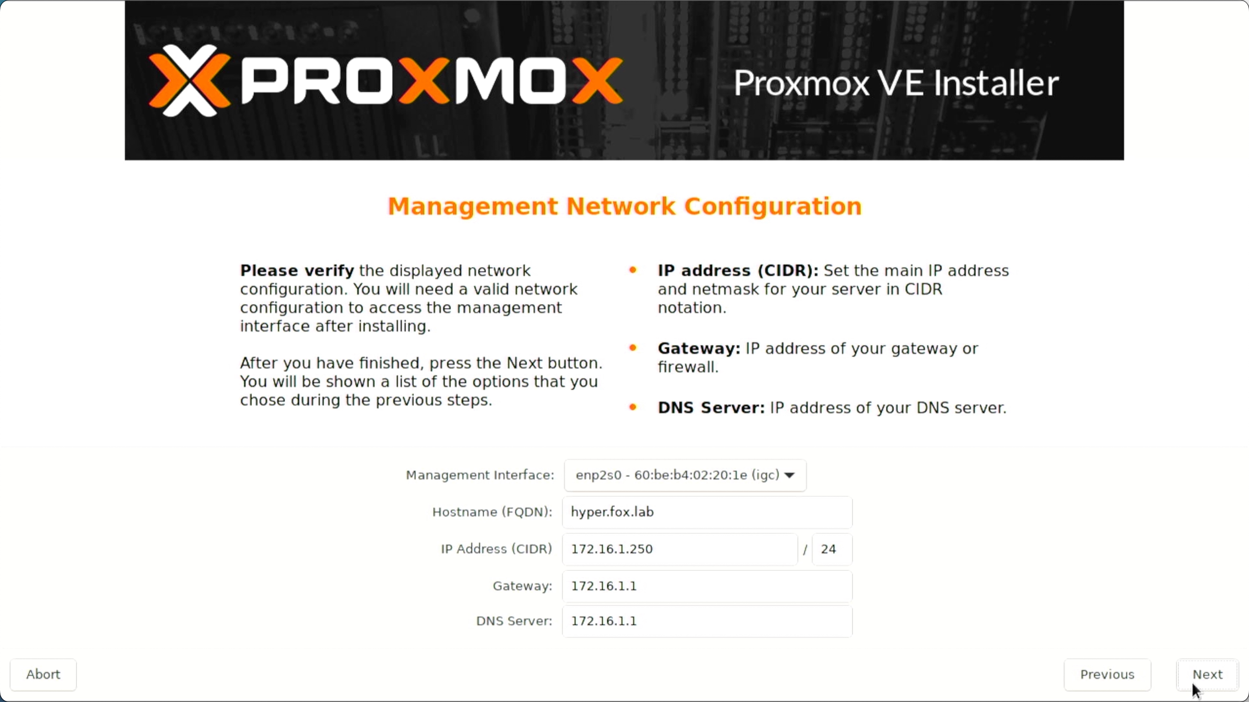 PVE管理IP地址