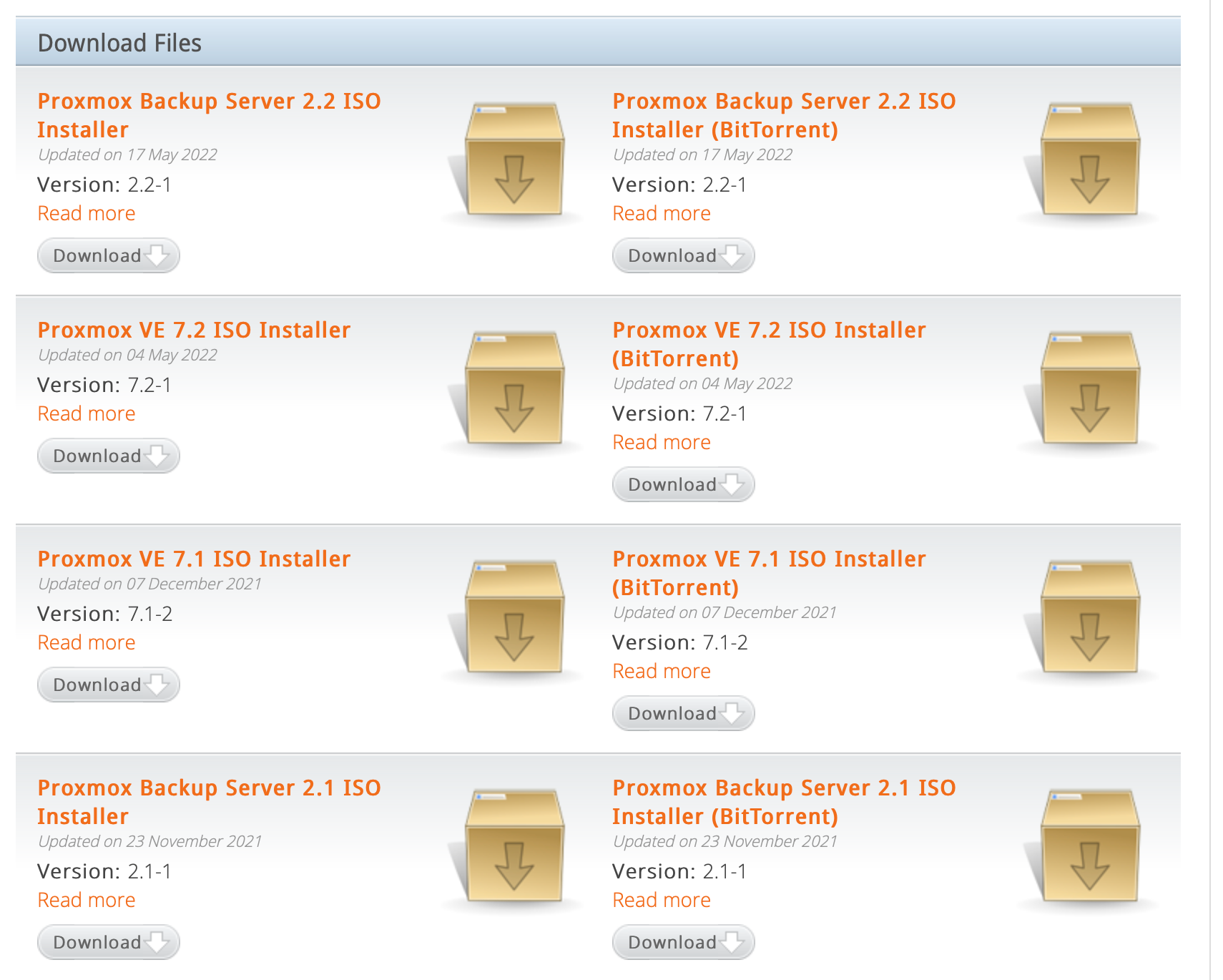 下载PVE ISO文件